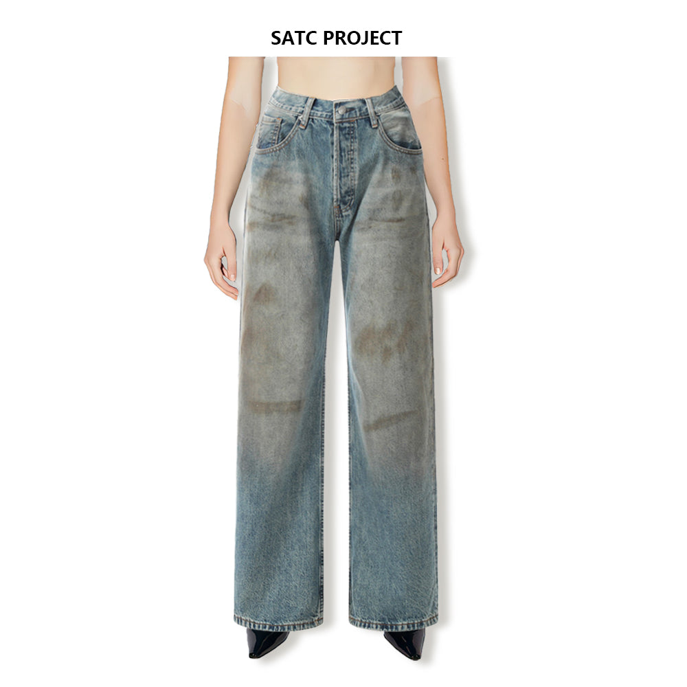 Vintage Wash Denim Jeans | SATC Project Denim Trousers